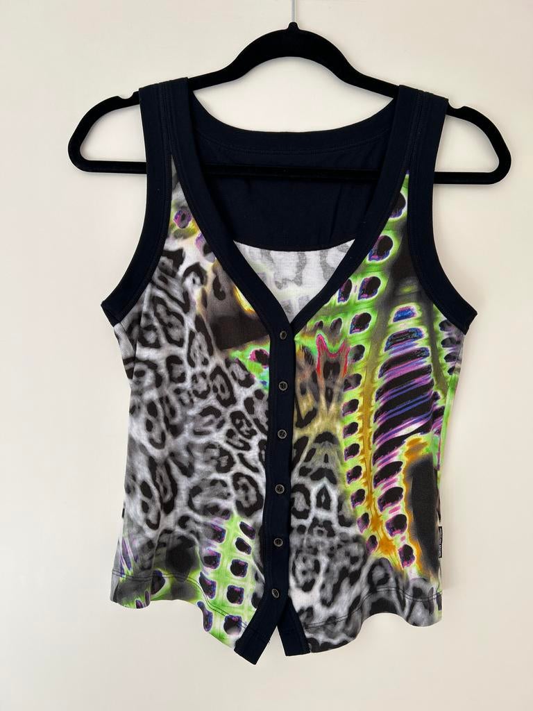 Marc Cain Sports Top met Dierenprint en Neon Details, Kleding | Dames, Maat 38/40 (M), Overige kleuren, Ophalen of Verzenden, Zo goed als nieuw