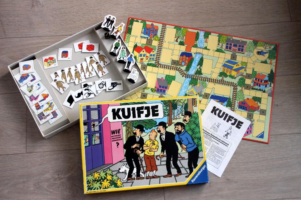 Vintage bordspel Wie ontvoerde Zonnebloem? Kuifje Ravensburg, Verzenden, Zo goed als nieuw, Ravensburger