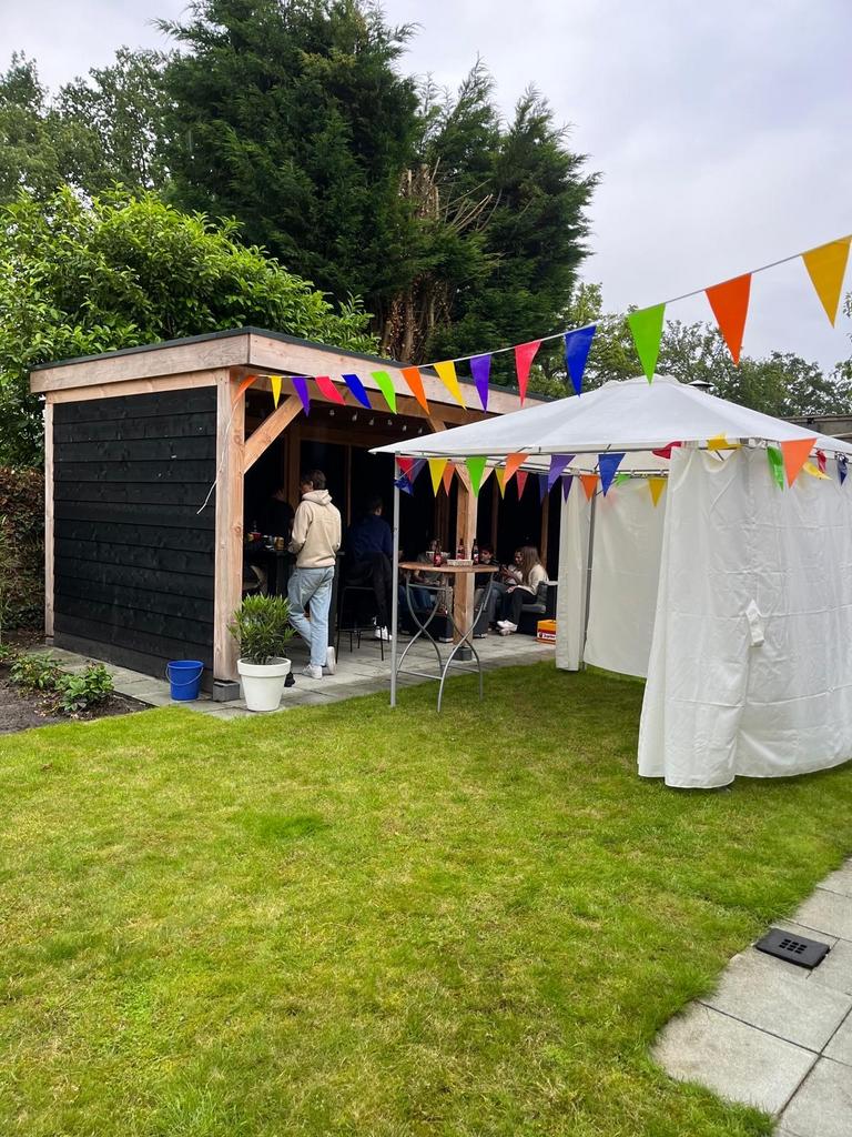 Witte partytent, Tuin en Terras, Partytenten, Gebruikt, Verzenden, Partytent, Minder dan 4 meter