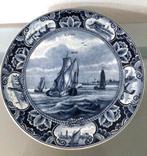 Delfts blauw bord Kuinre - rondom zuiderzee, beperkte oplage, Ophalen
