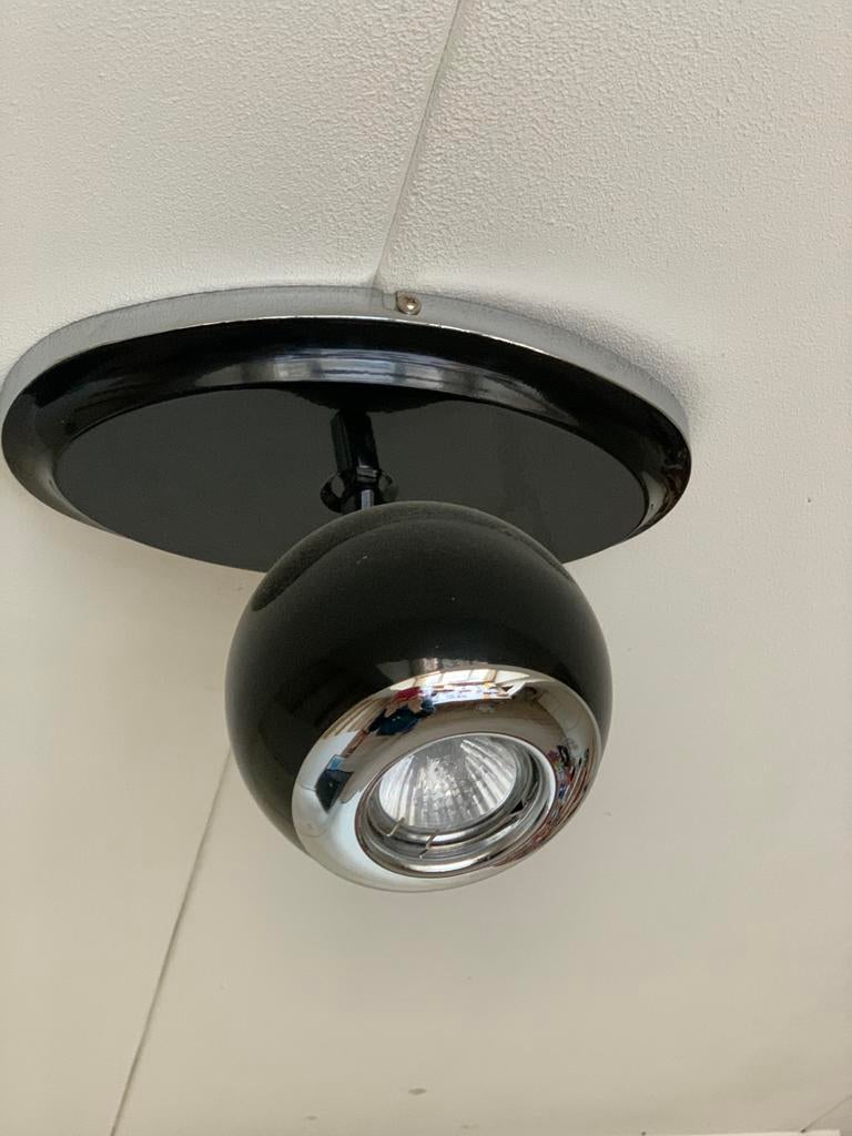 Vintage plafondlamp (mid Century), Huis en Inrichting, Gebruikt, Metaal of Aluminium, Vintage, Ophalen of Verzenden