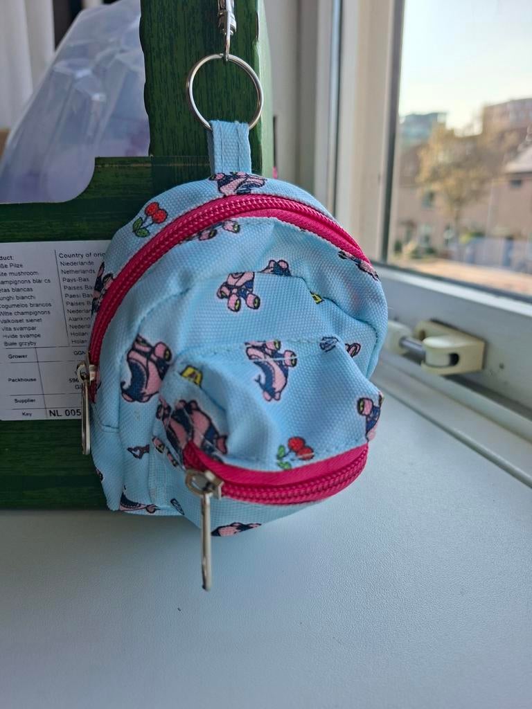 Mini tasje met skeeler print - Sleutelhanger, Overige merken, Minder dan 30 cm, Nieuw, Ophalen of Verzenden