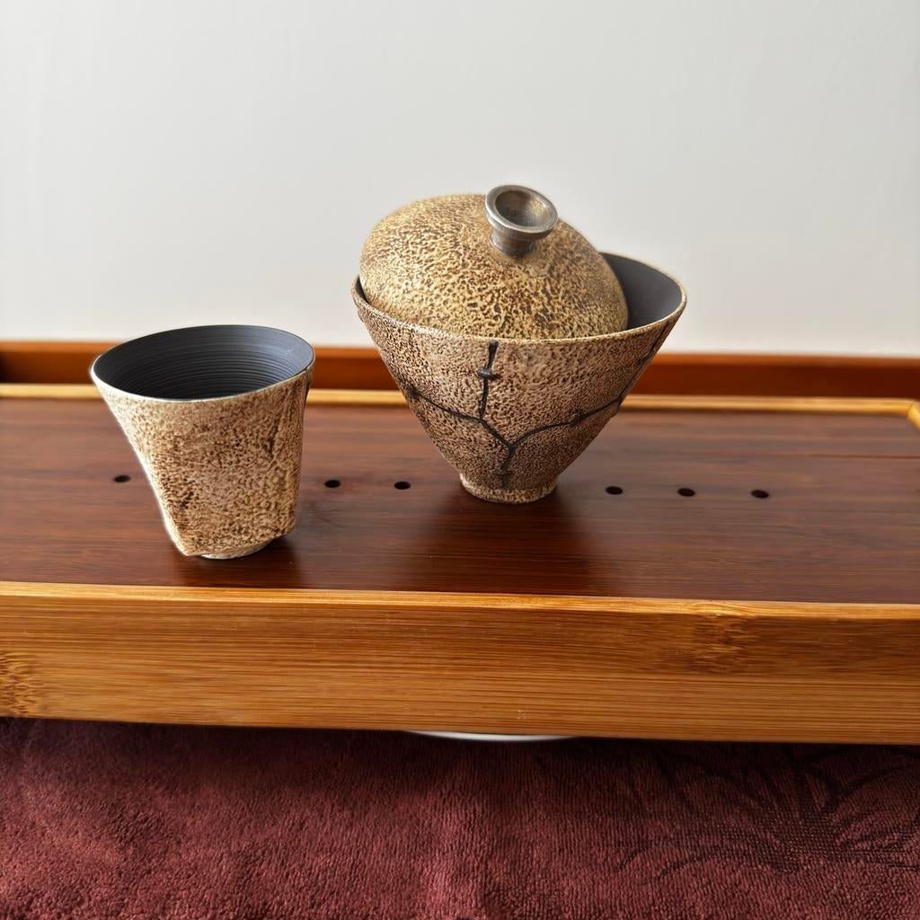 Gaiwan theeset met kommetjes voor Gongfu Cha, Ophalen of Verzenden