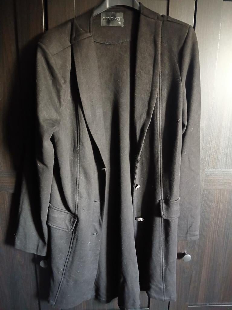Ambika Zwart Lang Vest/Blazer - Maat XL, Zwart, Maat 46/48 (XL) of groter, Ophalen of Verzenden, Ambika