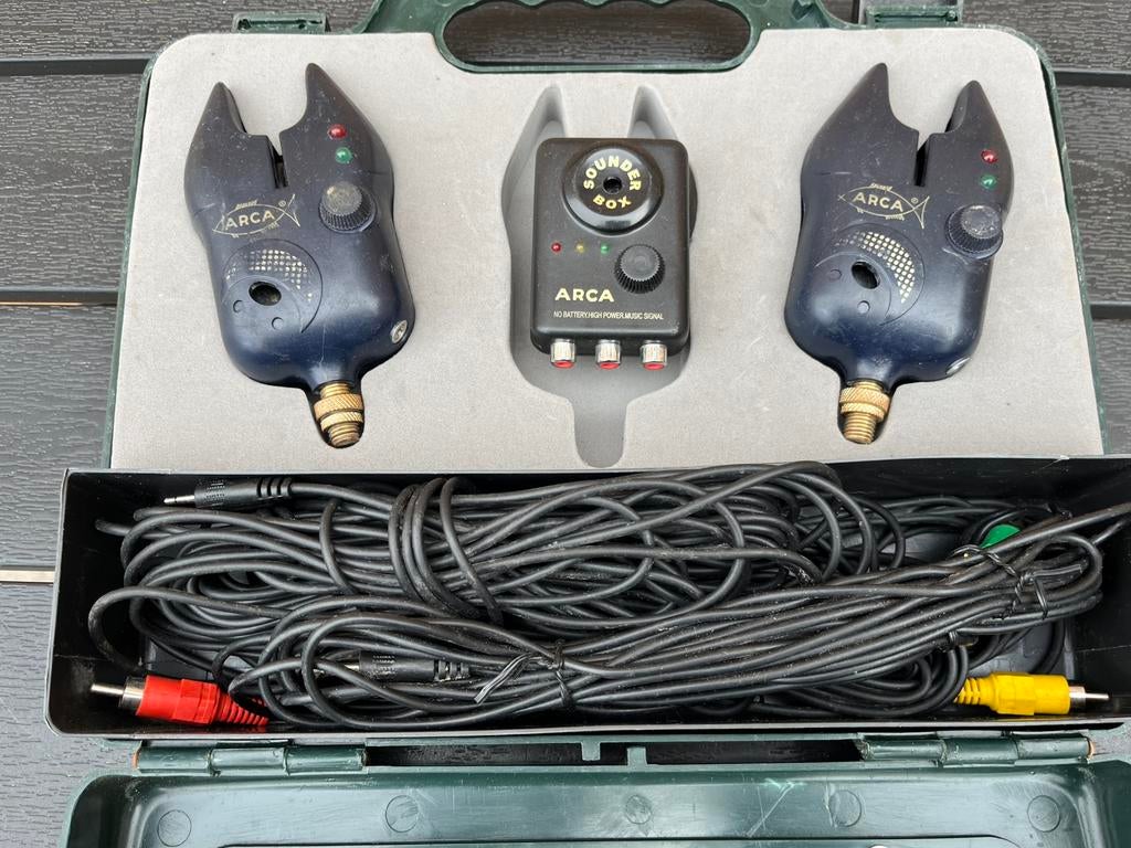 Arca beetmelders en sounderbox, karpervissen optonics pieper, Ophalen, Gebruikt, Overige typen