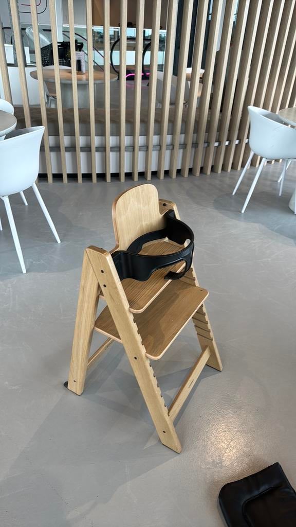 Kidsmill Up! Eiken Naturel met babysey en eetblad, Ophalen, Zo goed als nieuw, Hout
