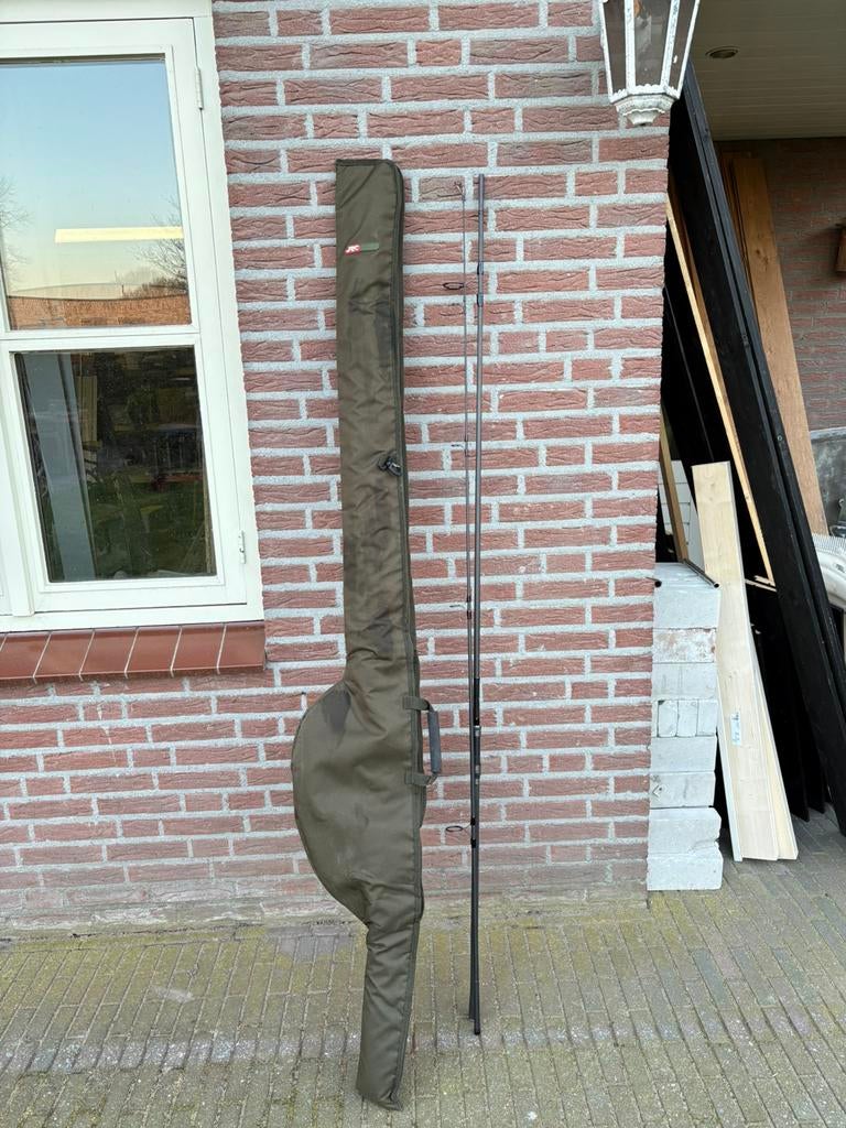 2 Shimano TX2 werphengels 12ft + 2 JRC defender fouderalen, Ophalen of Verzenden, Zo goed als nieuw, Werphengel