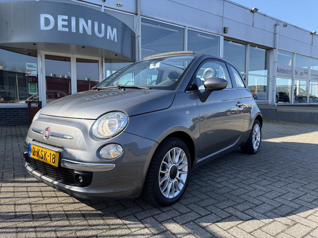 Fiat 500 Cabrio "Automaat" 0.9 TwinAir Lounge Comfintr. Airc, Auto's, 86 pk, Gebruikt, 31 €/maand, Cabriolet