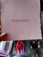 Pink Gellac Startpakket met diverse kleuren en toebehoren, Ophalen of Verzenden, Zo goed als nieuw, Handen en Nagels, Make-up