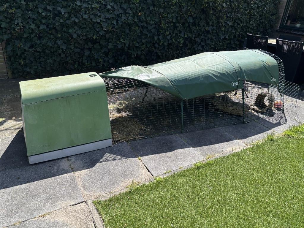 Konijnenhok, Dieren en Toebehoren, Knaagdieren en Konijnen | Hokken en Kooien, Ophalen, 110 cm of meer, Zo goed als nieuw, 90 cm of meer