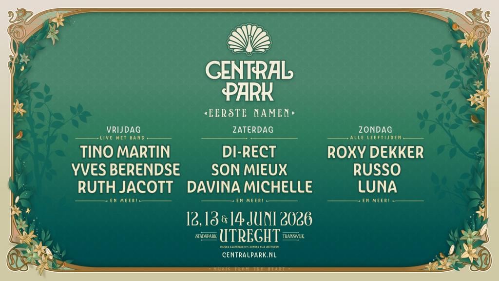2 tickets Central Park festival vrijdag 12 juni, Tickets en Kaartjes, Twee personen, Juni