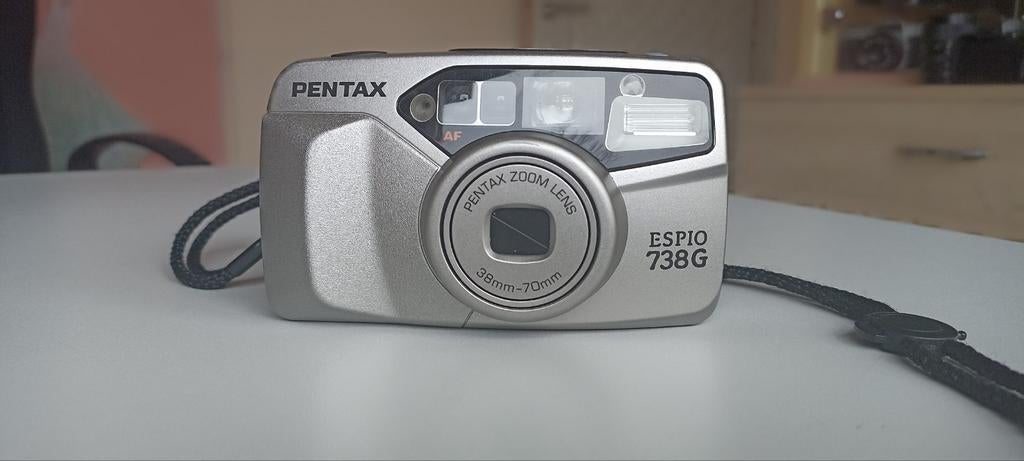 Pentax Espio 738G compact camera, Audio, Tv en Foto, Fotocamera's Analoog, Ophalen of Verzenden, Zo goed als nieuw, Compact, Pentax