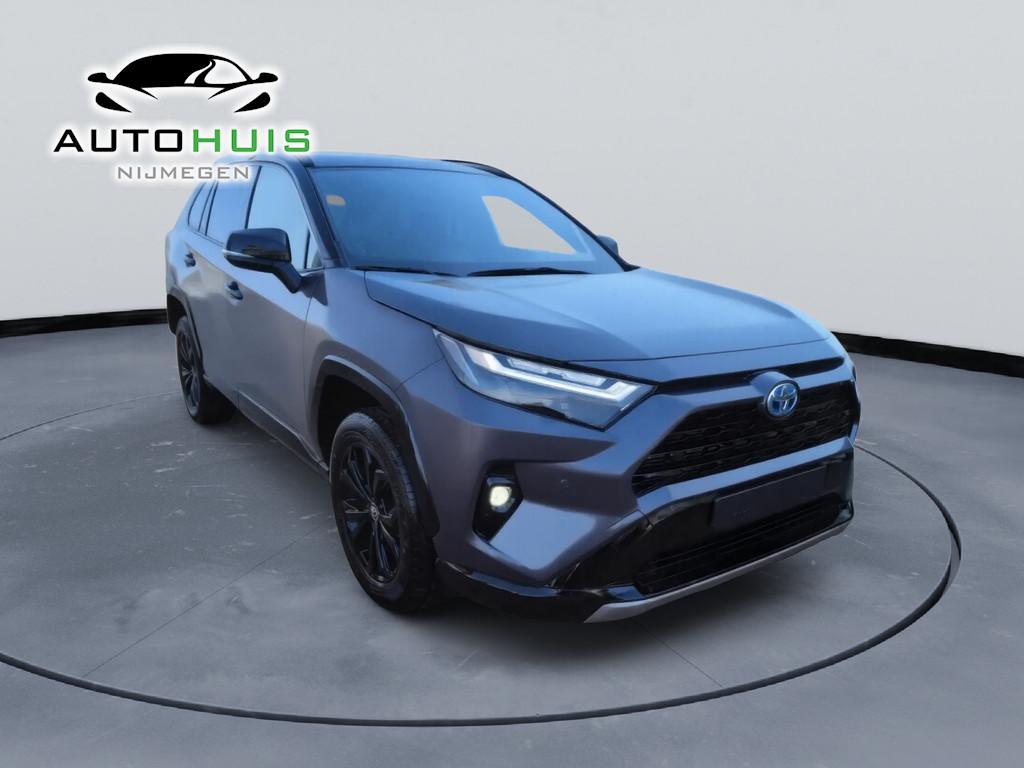 Toyota RAV4 2.5 Hybrid AWD Dynamic Bi tone Elec achterklep K, Automaat, Stof, Gebruikt, Zwart