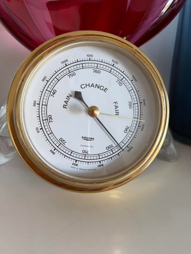 Vintage Talamex Barometer - Made in Western Germany, Ophalen of Verzenden, Gebruikt, Barometer