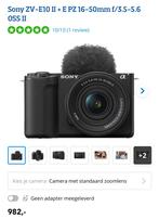 Sony ZV-E10 ll +16-50mm F/3.5-5.6 OSS ll, Ophalen of Verzenden, Zo goed als nieuw, Sony, Geen optische zoom