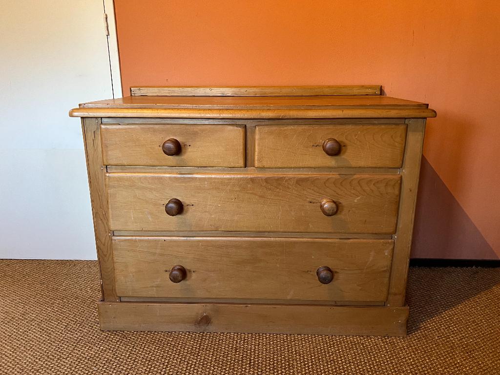 Dressoir, kast grenen, Ophalen, Gebruikt, 100 tot 150 cm, Antiek grenen