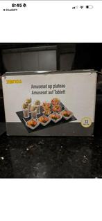 Xenos Amuseset op plateau - 1 schaaltje mist, Ophalen of Verzenden, Zo goed als nieuw, Glas, Overige typen