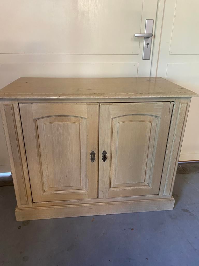 Eikenhouten tv kastje, Ophalen, Gebruikt, Eikenhout, 50 tot 100 cm