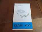 Instructieboek DAF 44 1971, zeer mooi!, Ophalen of Verzenden