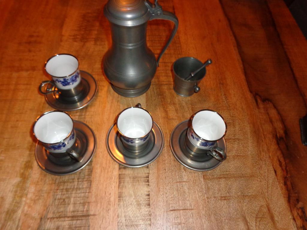 tinnen theeservies Daalderop, Antiek en Kunst, Ophalen of Verzenden