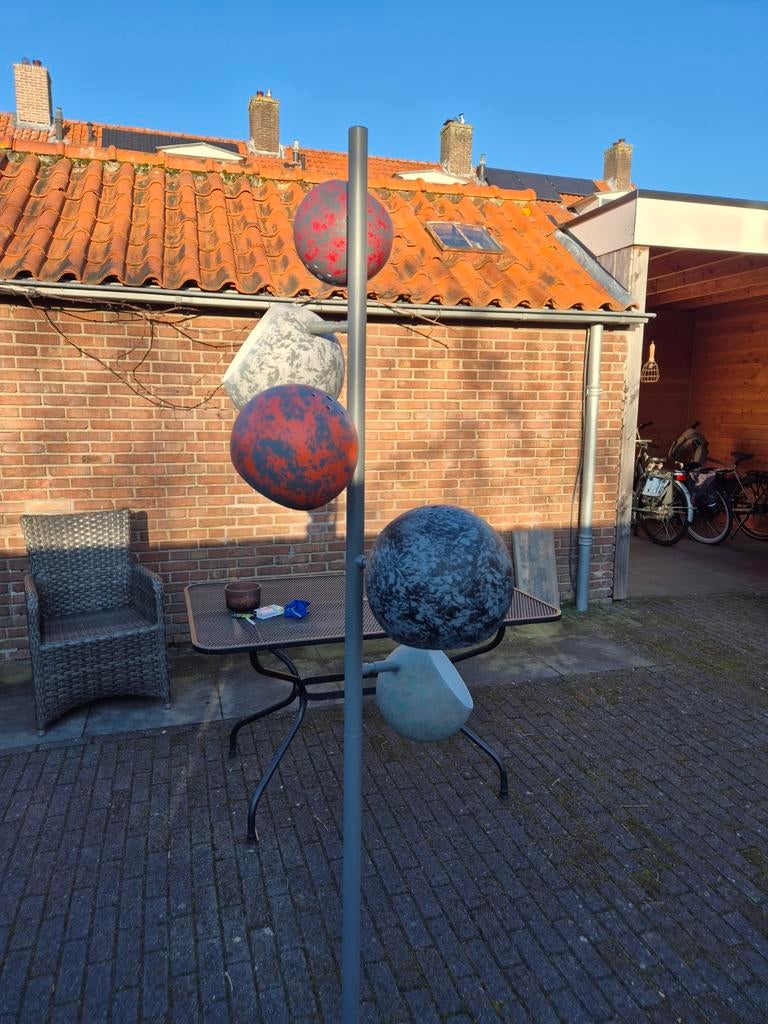 Kare Design Vloerlamp Calotta Antico - H200 Cm - Multikleur, 200 cm of meer, Overige materialen, Modern, Antiek, Speels, Design