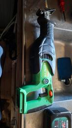 Hitachi Accu Reciprozaag CR 24DV met lader en koffer, Ophalen of Verzenden, Gebruikt, Reciprozaag, Hitachi
