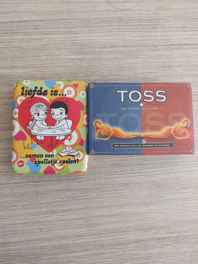 2 Spellen voor Koppels: Liefde is... & Toss Erotisch Spel, Een of twee spelers, Ophalen of Verzenden, Zo goed als nieuw, Identity Games / 4FunGames