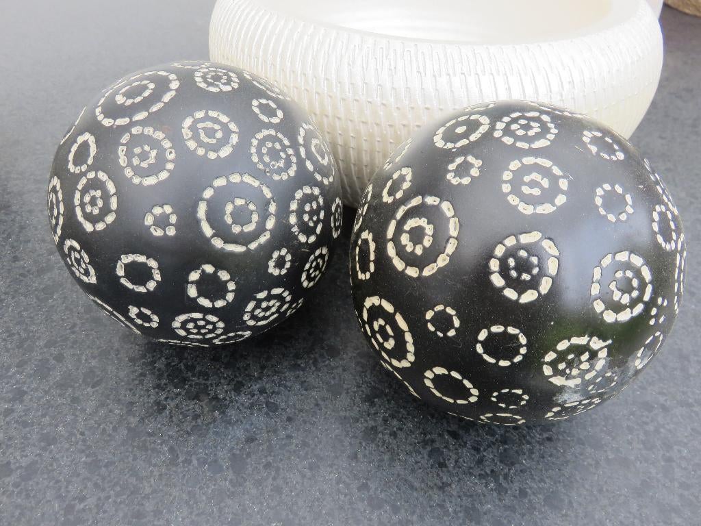 Decoratieballen, Huis en Inrichting, Woonaccessoires | Overige, Kunststof, Ophalen of Verzenden, Zo goed als nieuw, Brocante