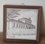 Tegel Station Zaandam in houten lijstje, Ophalen