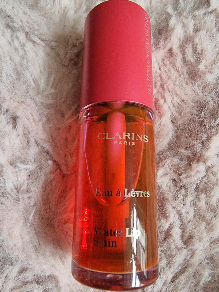 Clarins water stain lip color nr 1 nieuw, Verzenden, Nieuw, Rood, Lippen