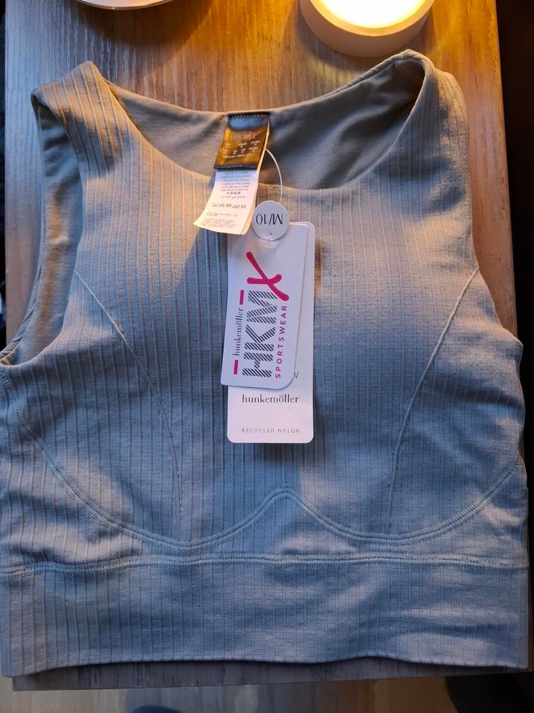 Hunkemöller HKMX Sporttop - Nieuw met kaartjes, Kleding | Dames, Sportkleding, Maat 38/40 (M), Beige, Nieuw, Ophalen of Verzenden