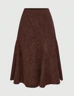 Corduroy A-lijn Rok, Bruin,Maat S, Maat 38/40 (M), Bruin, Ophalen of Verzenden, Zo goed als nieuw