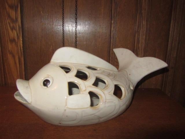 Vintage keramiek vis; potpourri houder, Ophalen of Verzenden, Huis en Inrichting