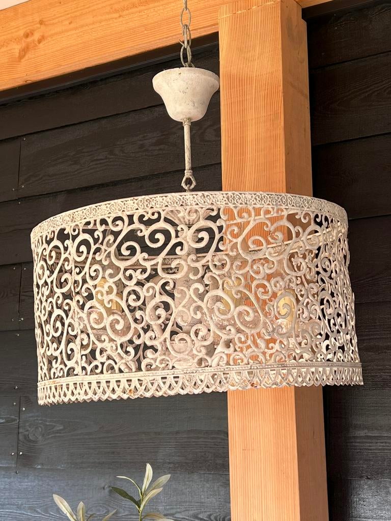 2 kroonluchters hanglampen Riverdale, gebroken wit, Huis en Inrichting, Lampen | Hanglampen, Gebruikt, Broccante, Ophalen of Verzenden