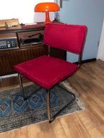 Mooie rode vintage stoel corduroy, Ophalen of Verzenden, Zo goed als nieuw, Rood, Eén