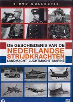Te koop 5dvdbox DE GESCHIEDENIS VAN DE NEDERLANDSE STRIJDKRA, Oorlog of Misdaad, Alle leeftijden, Boxset, Ophalen of Verzenden