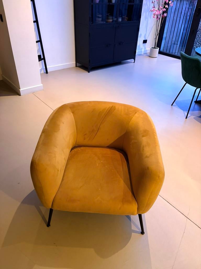 Leuke gele stoel, Ophalen, Zo goed als nieuw, 50 tot 75 cm