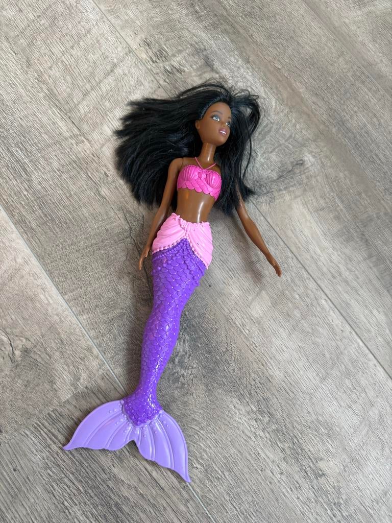 Zeemeermin Barbie met Roze en Paarse Staart, Ophalen, Gebruikt, Barbie