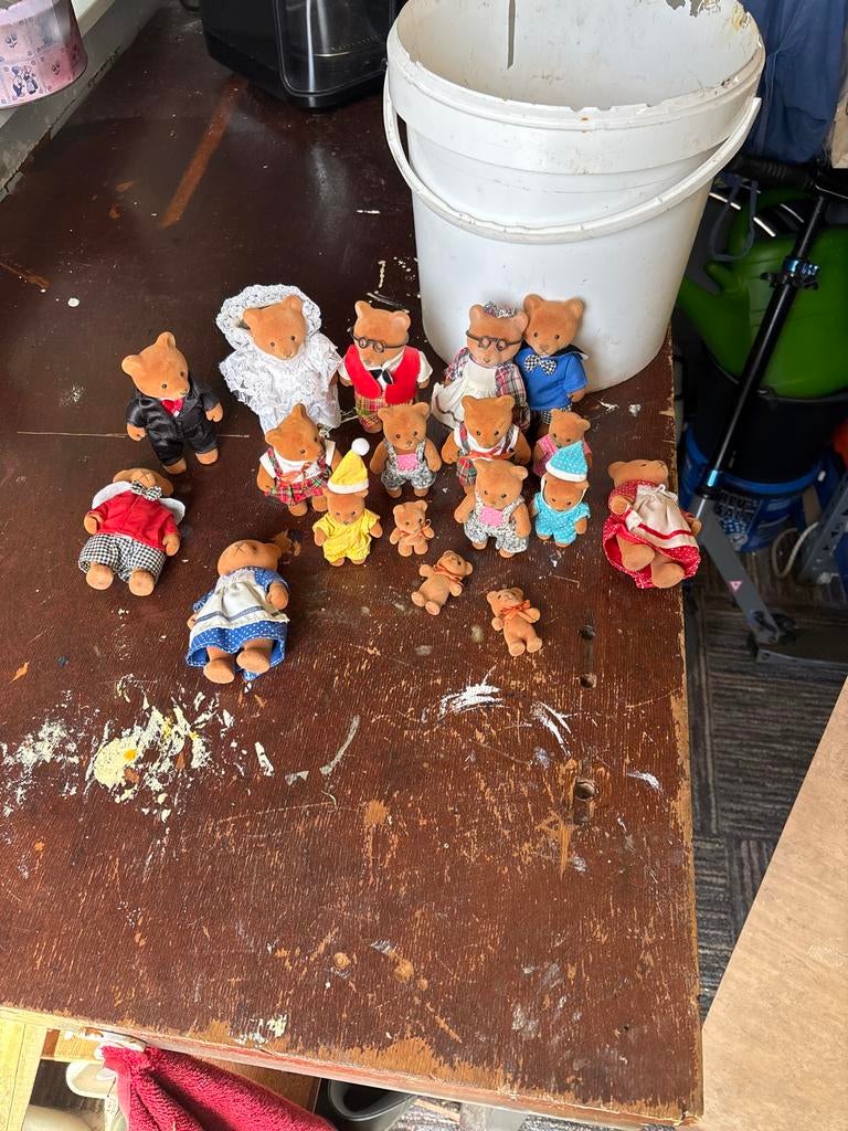 Sylvanian family beren oa bruidspaar, Ophalen of Verzenden, Gebruikt