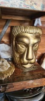 Vaas leeuw bloempot aluminium, Ophalen of Verzenden