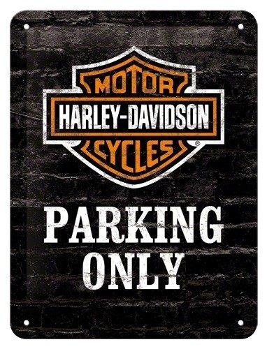 Harley Davidson parking only relief reclamebord van metaal, Info@deconoord.nl, Deco Noord, Nieuw, Ophalen of Verzenden