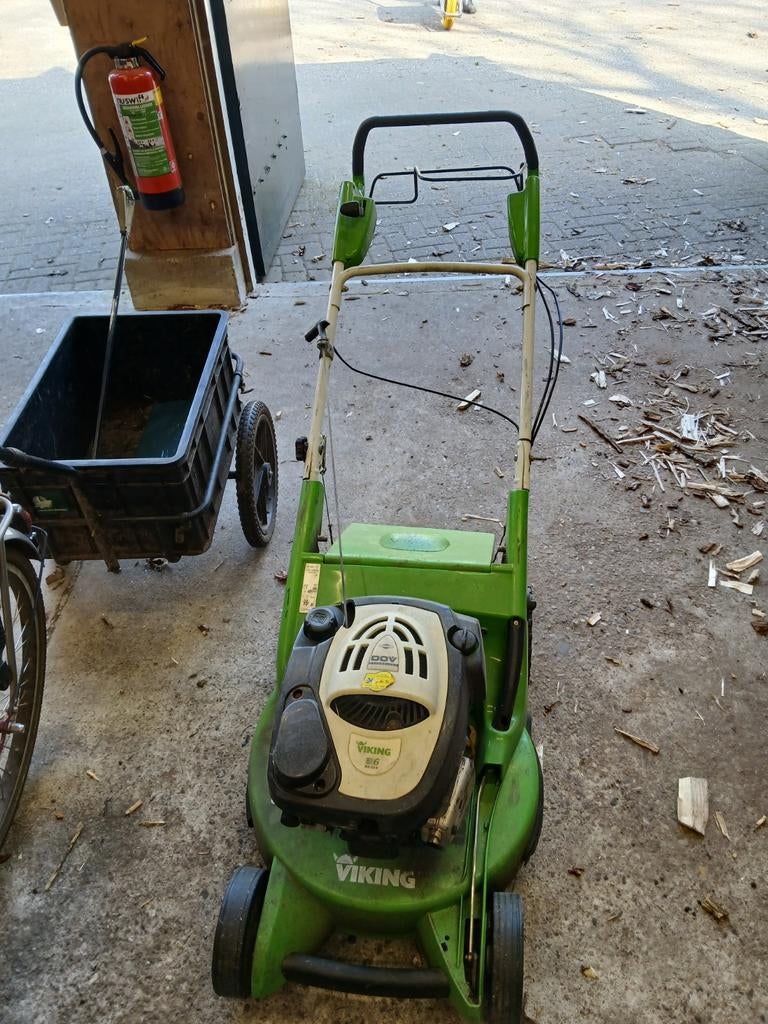 Viking MB 248 Benzine Grasmaaier - Gebruikt, Tuin en Terras, Grasmaaiers, Ophalen, Gebruikt, Opvangbak, Benzine-grasmaaier