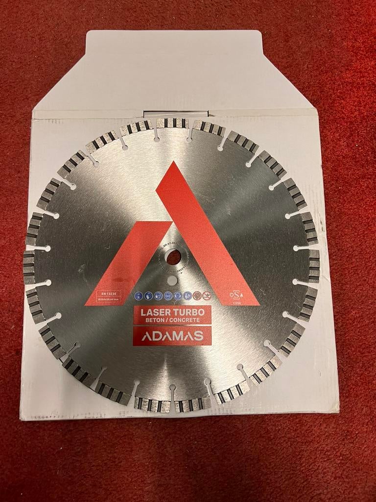 Diamant zaagblad adamas 350mm, Ophalen of Verzenden, Zo goed als nieuw