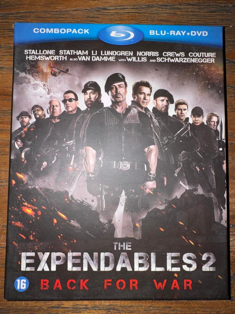 The Expendables 2 - Blu-ray + DVD Combopack, Vanaf 16 jaar, Ophalen of Verzenden, Zo goed als nieuw, Actie