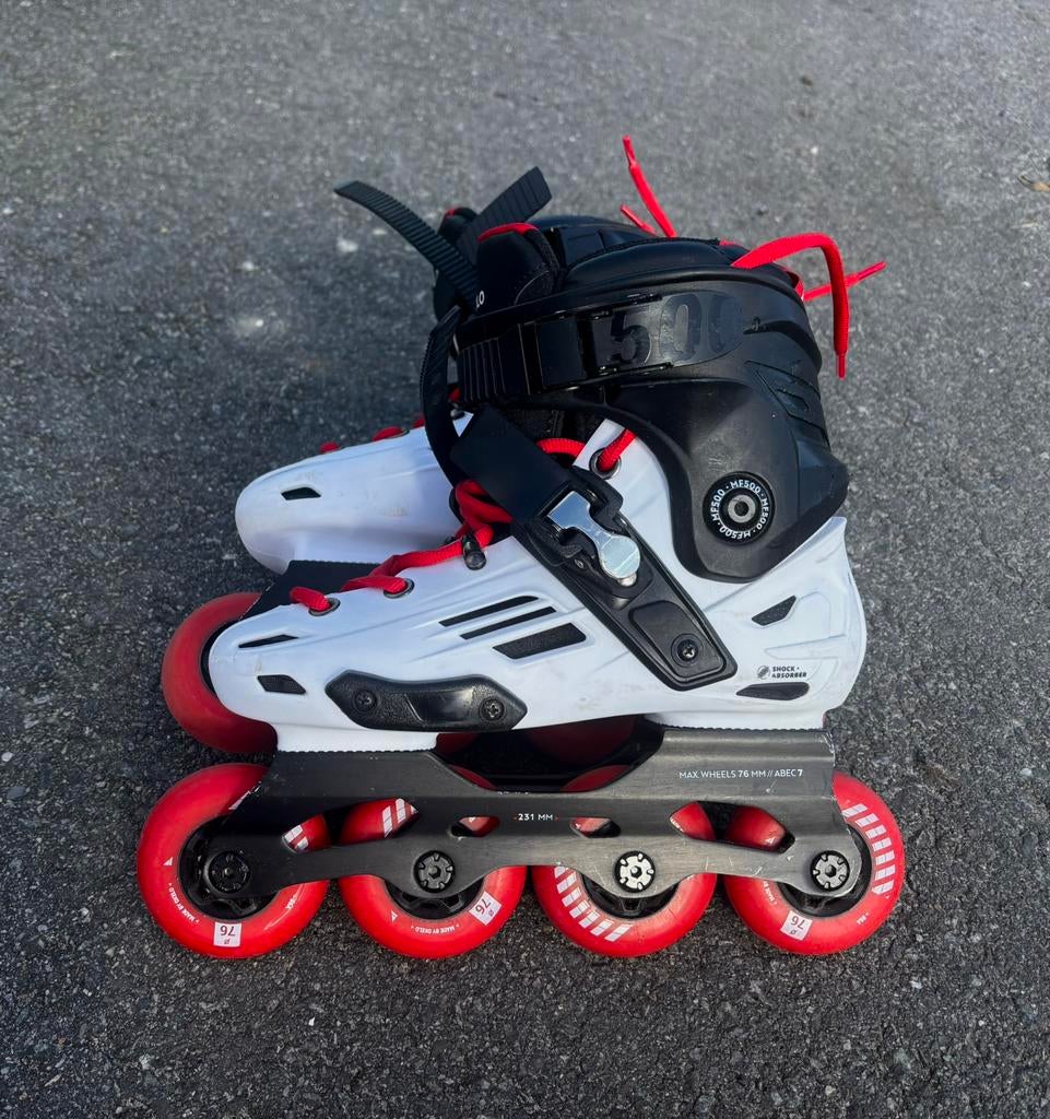 Free Skates, skeelers maat 38 (valt als 37)  76mm – Hardboot, Sport en Fitness, Skeelers, Ophalen, Zo goed als nieuw