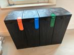 Afvalbakken voor gescheiden afval (plastic, papier, GFT), Ophalen, Kunststof, Gebruikt, 50 tot 75 cm