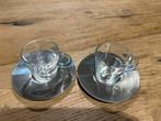 Nespresso Espresso Kopjes met Bordjes, Huis en Inrichting, Ophalen, Zo goed als nieuw