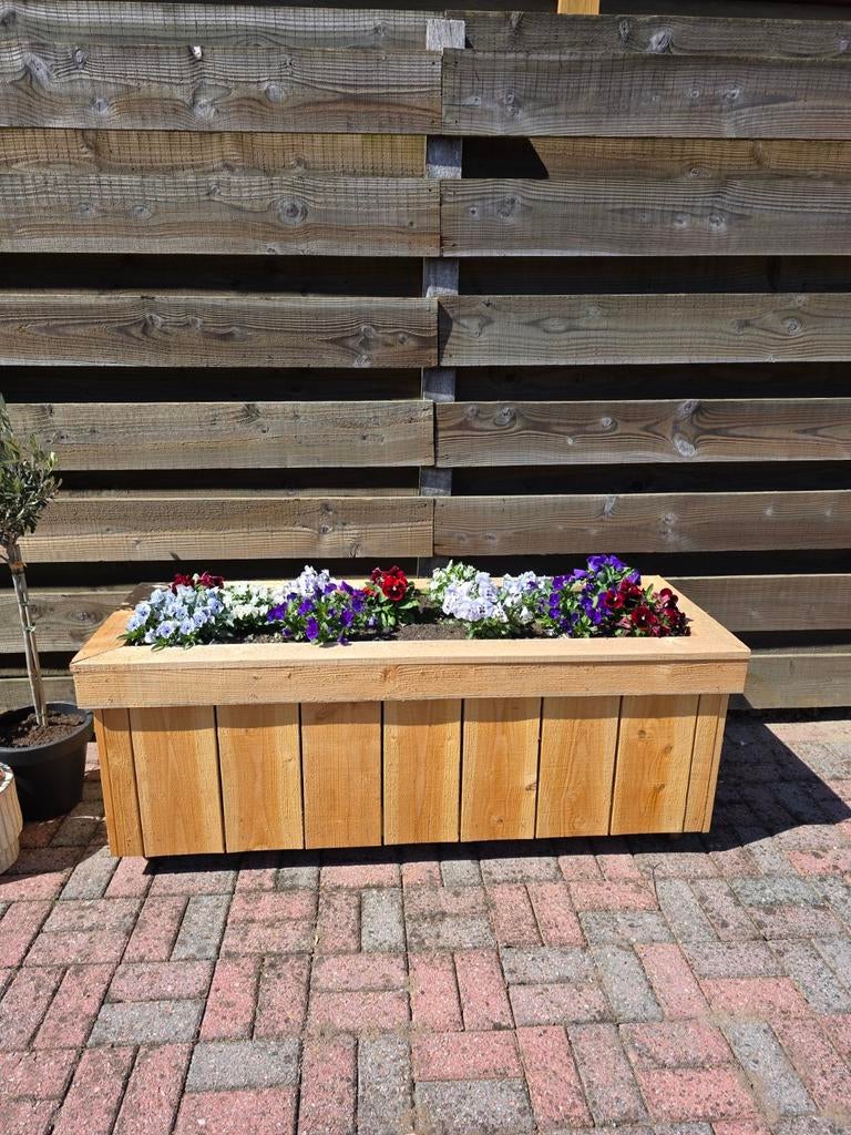 Douglas bloembak, Tuin en Terras, Bloembakken en Plantenbakken, 100 cm of meer, Nieuw, Ophalen of Verzenden, Rechthoekig
