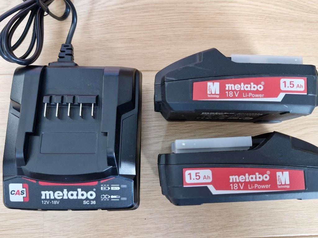 Metabo 18V startset basisset 2x accu + lader SC36 CAS NIEUW, Verzenden, Nieuw