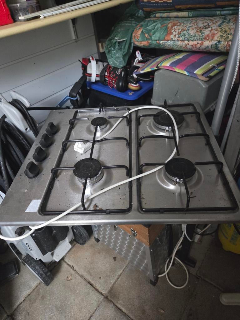 Inbouw gas plus vonker plaatje, Nieuw, Inbouw, Gas, 4 kookzones